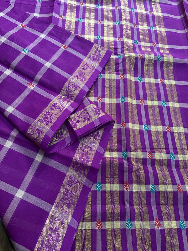 Venkatagiri cotton saree fabulous premium collection and dark colours combination