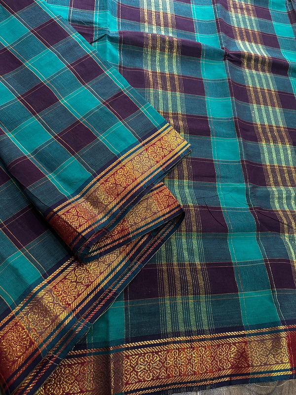 Venkatagiri cotton saree fabulous premium collection and dark colours combination