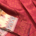 Luxurious Elegant Pink Tissue Silk Bridal Saree for Unforgettable Weddings and Celebrations