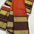 Semi Soft Silk Saree – Classic Temple Border Elegance