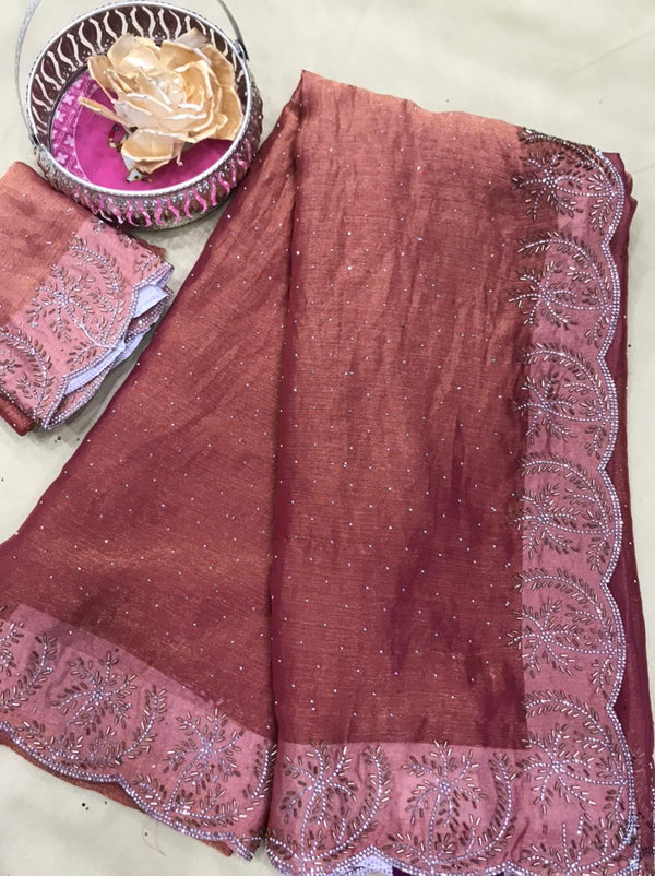 Gorgeous Designers Stone work Saree