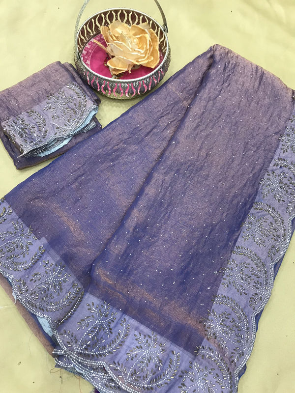 Gorgeous Designers Stone work Saree