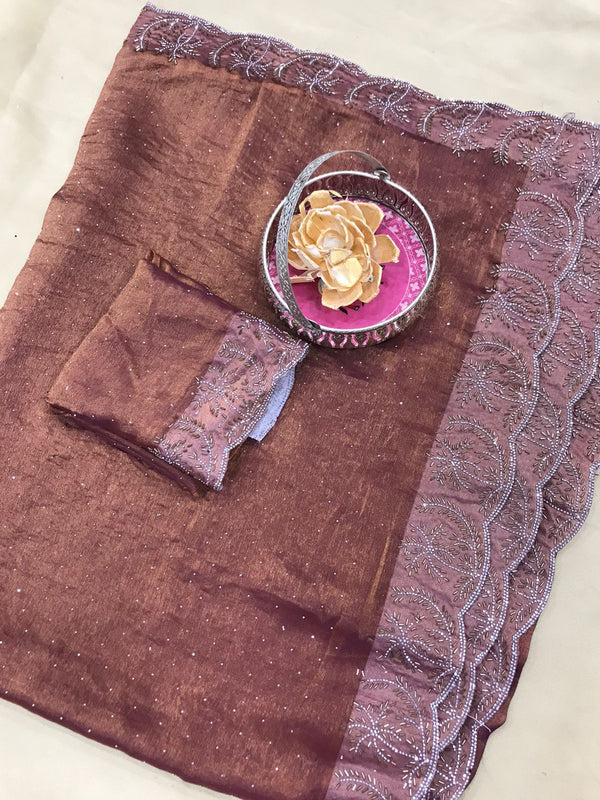 Gorgeous Designers Stone work Saree