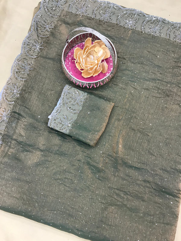 Gorgeous Designers Stone work Saree