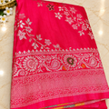 Fuchsia Pink Silk Saree